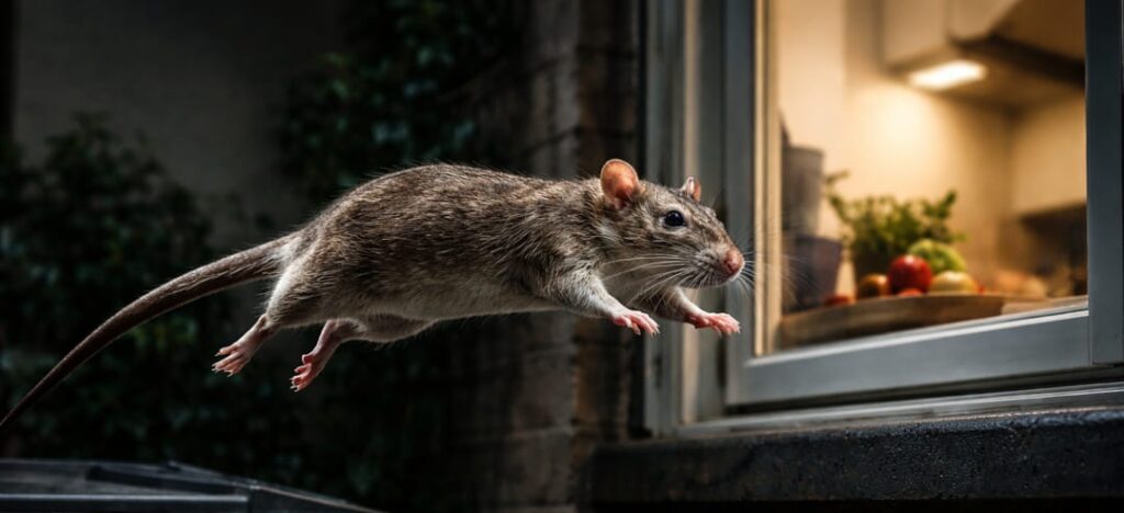 Hoe hoog springt een rat?