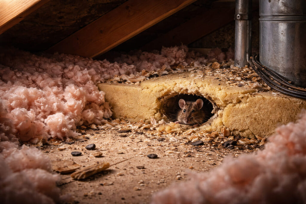 Muizen op zolder dode geur aantreffen