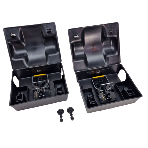 2 x Rattenkist – Rattenvoerdoos met rattenklem