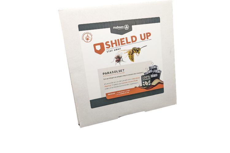 Shield Up - Stay Away parasolset tegen insecten