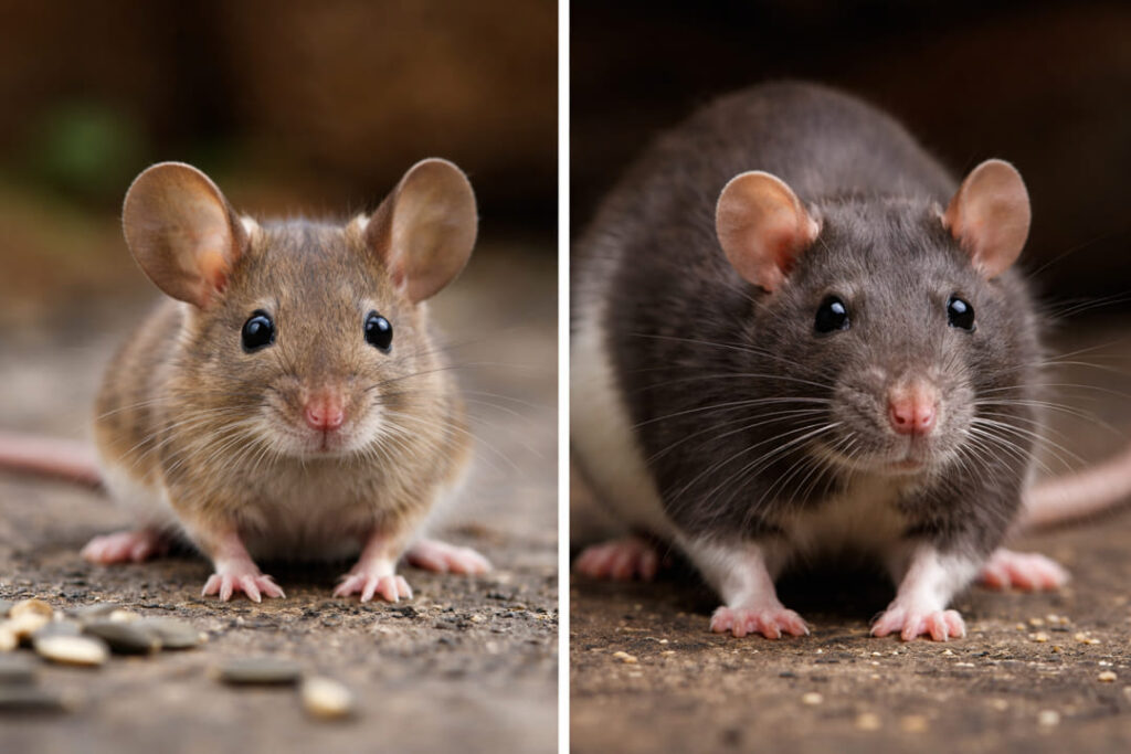 Het verschil tussen een rat en een muis: 10 belangrijkste verschillen