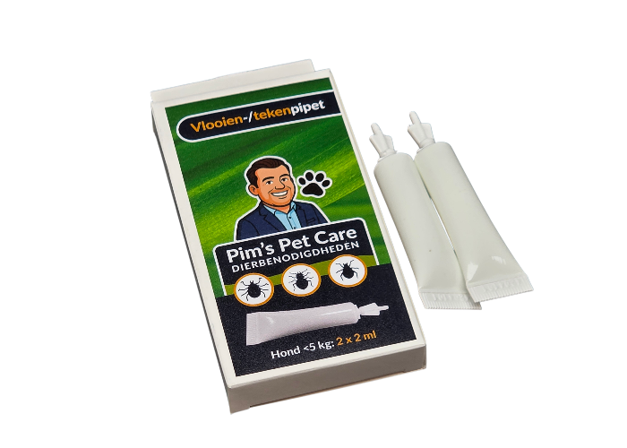 2 Vlooien-Tekenpipet Hond <5 kg Pim`s Pet Care