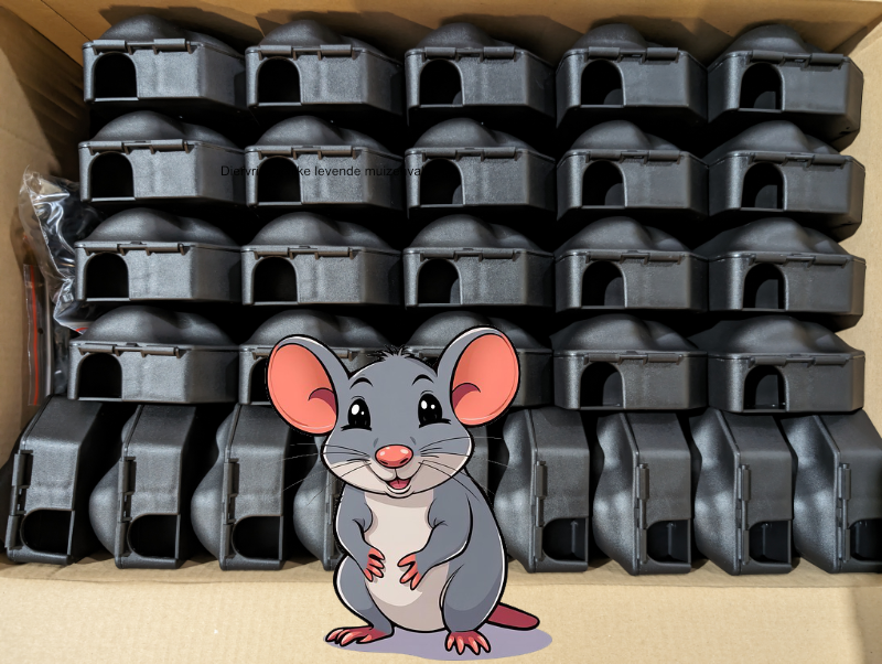 60 stuks PestiNext Professionele muizenvoerdoos voor muizenklem