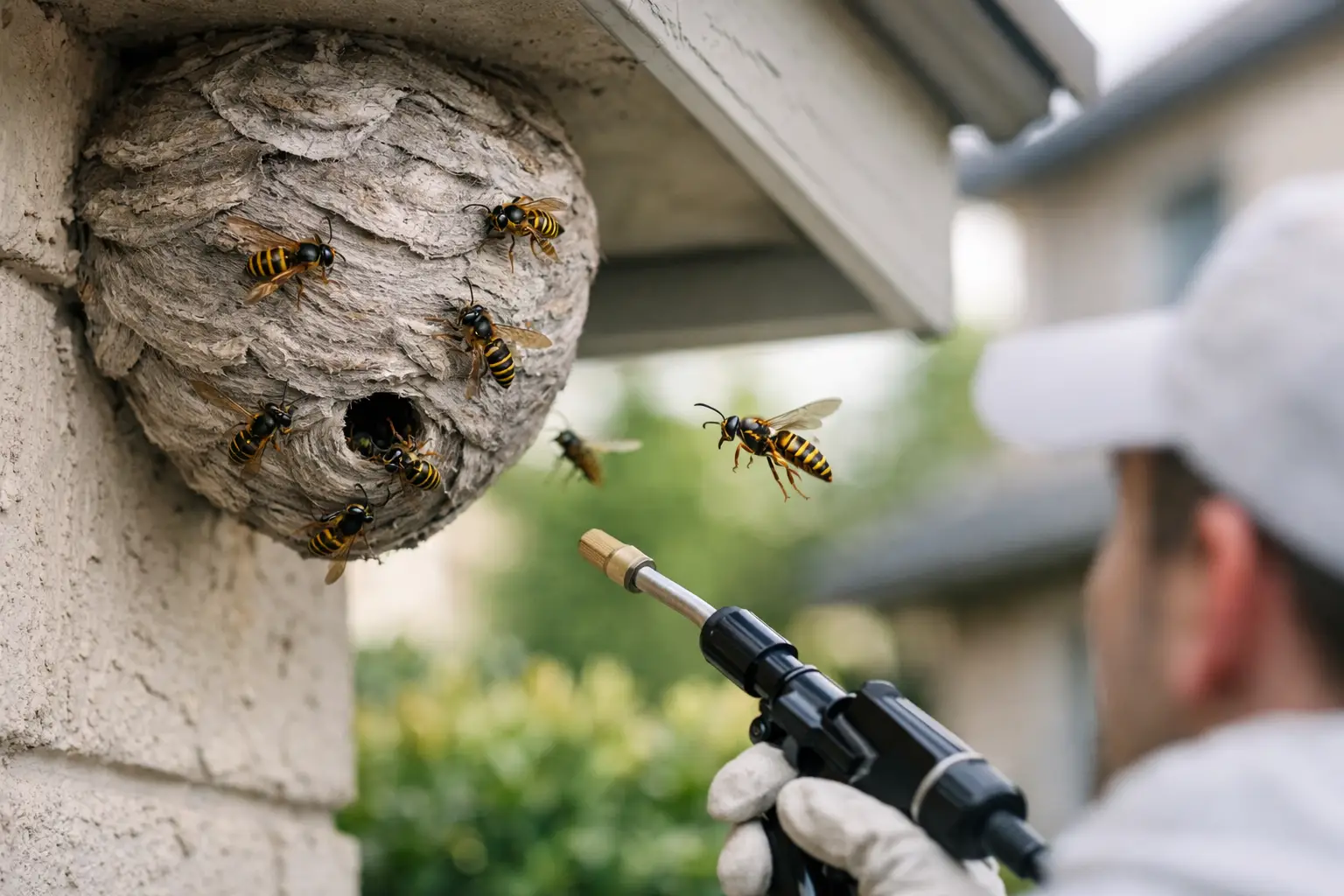 Gids wespen bestrijden rond huis