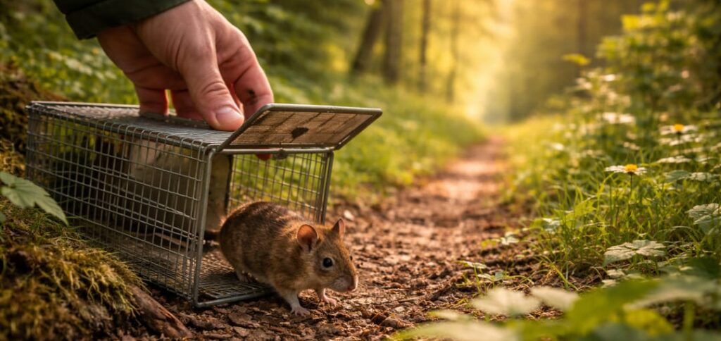 Muis uitzetten zonder terugkeer