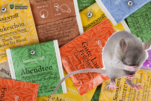 Muizen verjagen met theezakjes