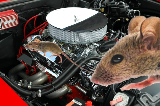 muizen verjagen uit auto