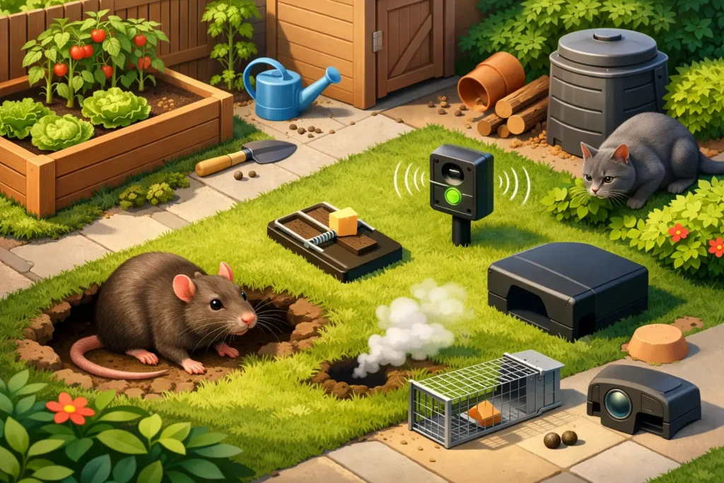 Ratten bestrijden in tuin: wat werkt echt?
