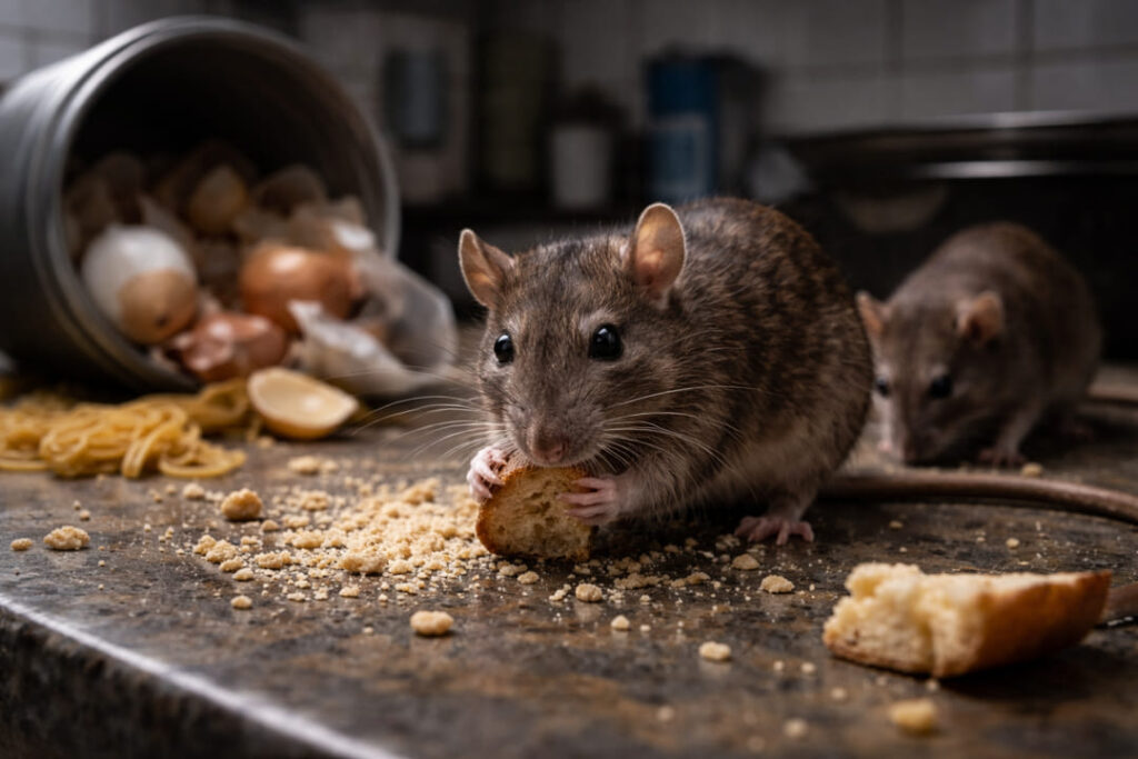 Ratten en alternatieve voedselbronnen
