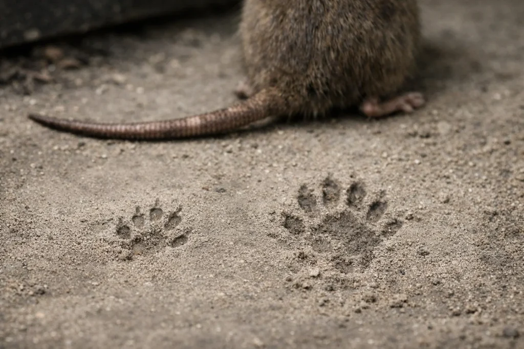 Pootafdruk van een rat: dit zijn de kenmerken