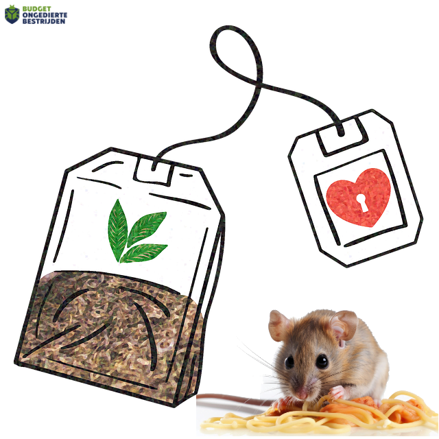 muizen verjagen met theezakjes