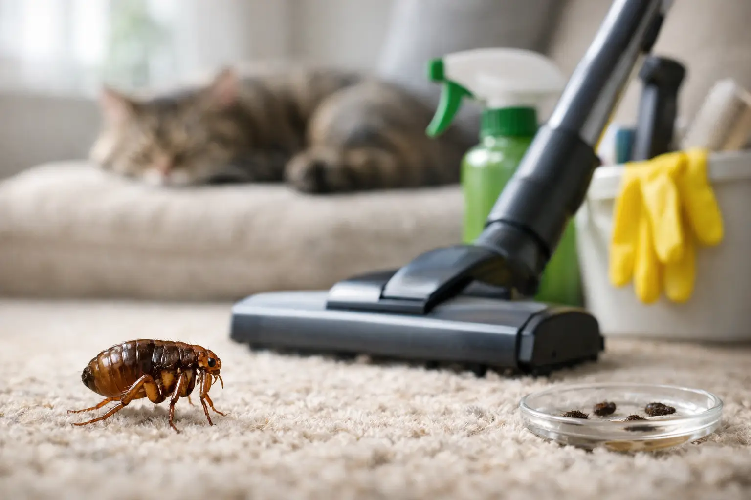 Vlooien in huis bestrijden: zo pak je het aan